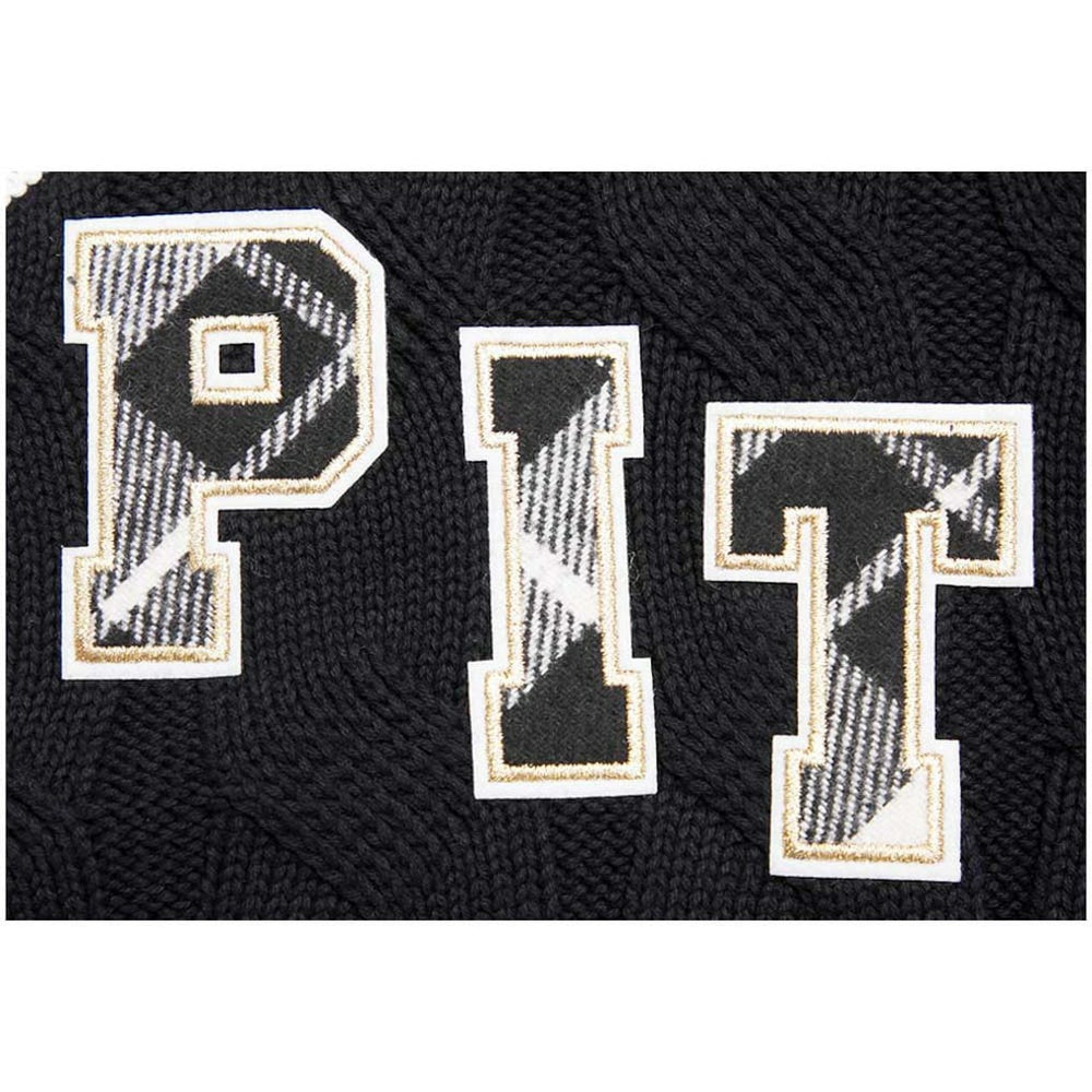 Pittsburgh Steelers Pro Standard Women's Prep V-Neck Pullover Sweater Black
