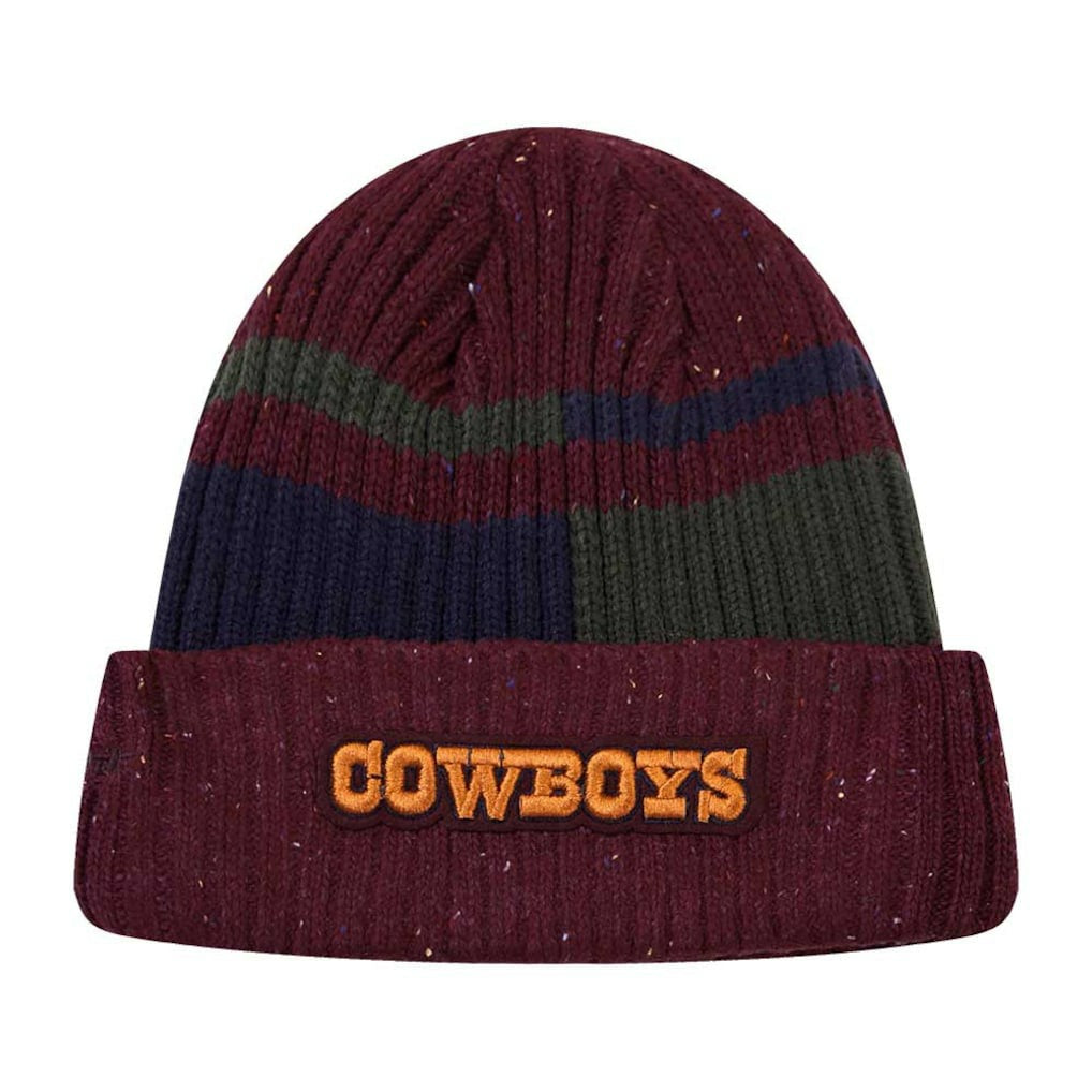 Dallas Cowboys Pro Standard Speckled Cuffed Knit Hat Burgundy