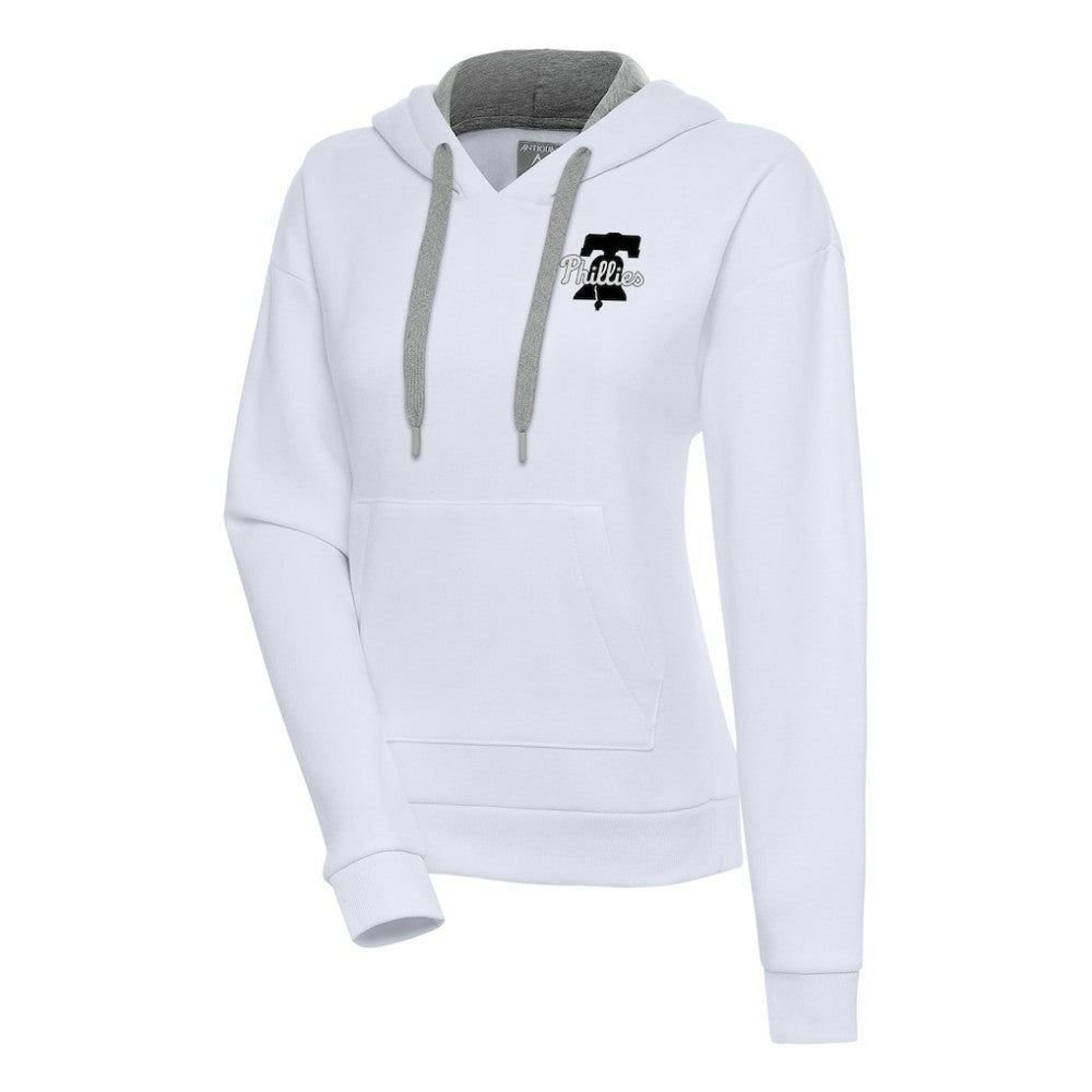 Philadelphia Phillies Antigua Women's Brushed Metallic Victory Pullover Hoodie - White - MLB Online