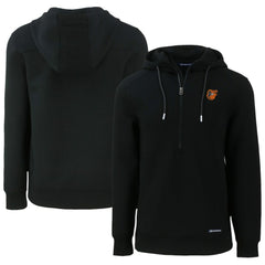 Baltimore Orioles Cutter & Buck Roam Eco Half-Zip Recycled Pullover Hoodie - Black - MLB Discount