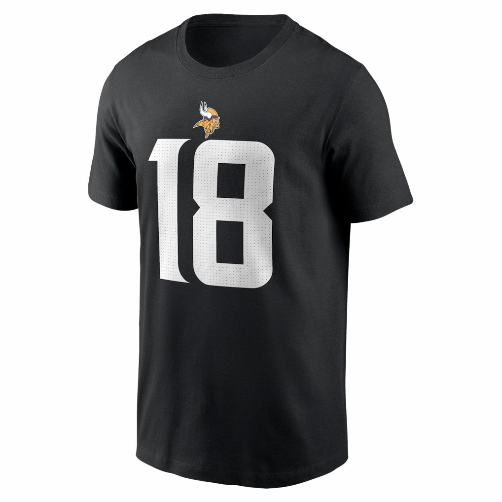 Nike Justin Jefferson Minnesota Vikings Name & Number T-Shirt Black