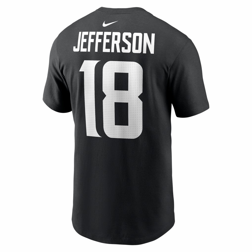 Nike Justin Jefferson Minnesota Vikings Name & Number T-Shirt Black