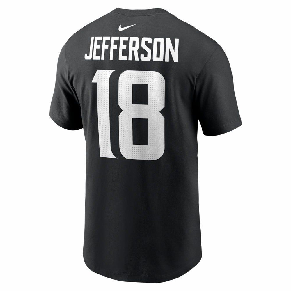 Nike Justin Jefferson Minnesota Vikings Name & Number T-Shirt Black