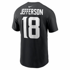 Nike Justin Jefferson Minnesota Vikings Name & Number T-Shirt Black