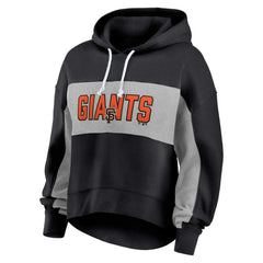 San Francisco Giants Profile Women's Plus Size Pullover Hoodie - Black - MLB Discount
