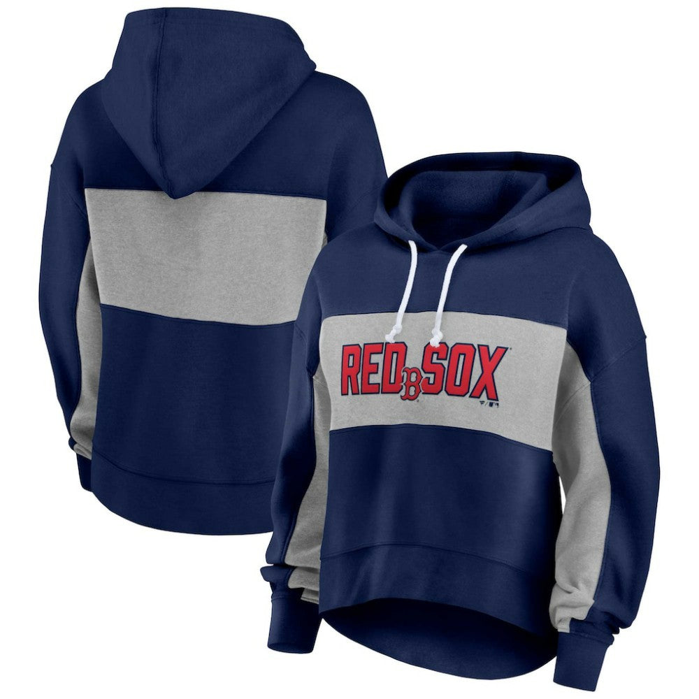 Boston Red Sox Profile Women's Plus Size Pullover Hoodie - Navy - MLB Online
