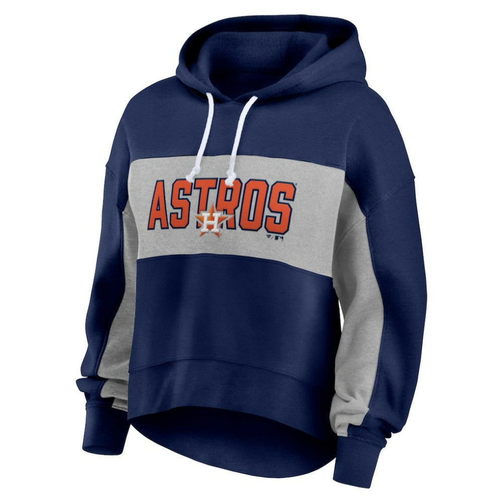 Houston Astros Profile Women's Plus Size Pullover Hoodie - Navy - MLB on Sale