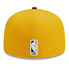 Boston Celtics Fall Leaves 2-Tone 59FIFTY Fitted Hat Yellow/Red | New Era