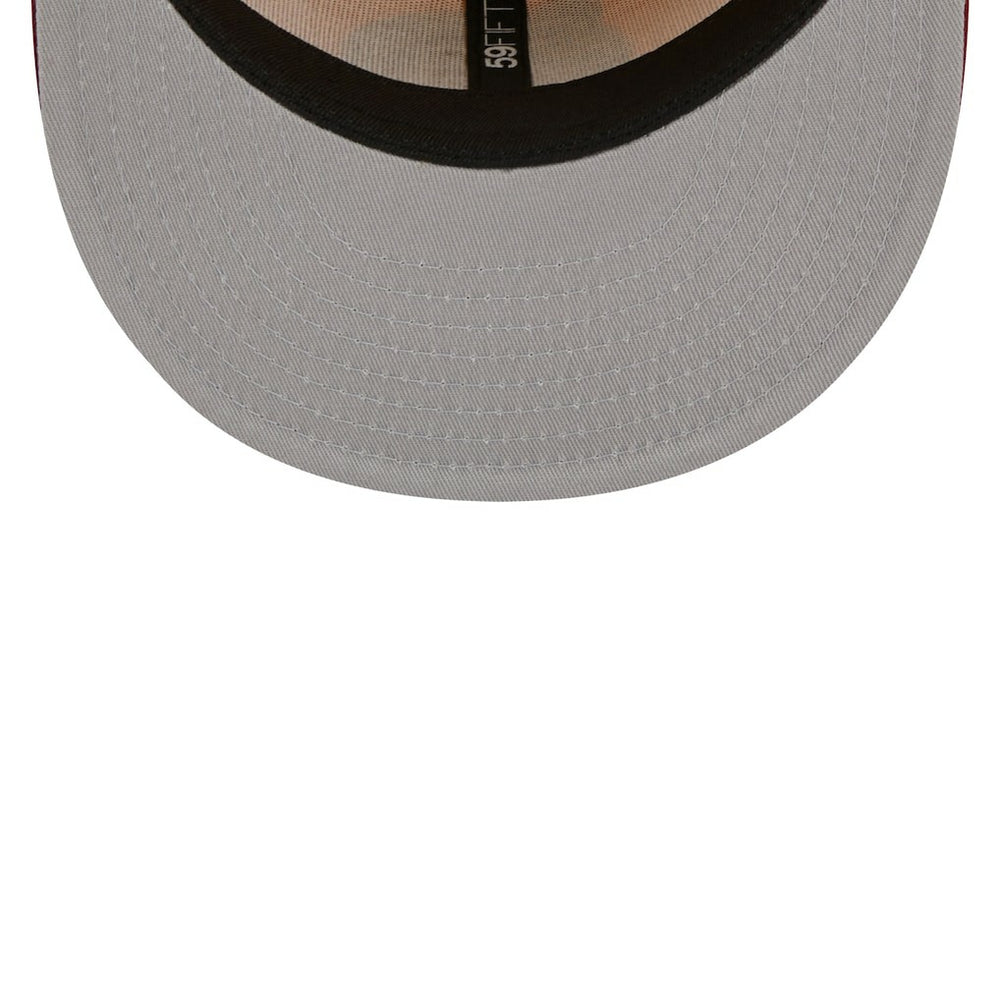 Boston Celtics Fall Leaves 2-Tone 59FIFTY Fitted Hat Yellow/Red | New Era