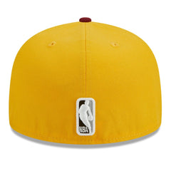 Brooklyn Nets Fall Leaves 2-Tone 59FIFTY Fitted Hat Yellow/Red | New Era Lifestyle