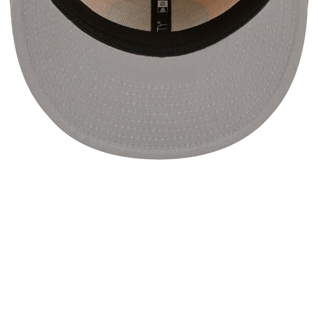 Brooklyn Nets Fall Leaves 2-Tone 59FIFTY Fitted Hat Yellow/Red | New Era Lifestyle