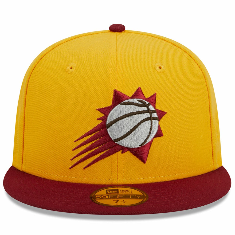 Phoenix Suns Fall Leaves 2-Tone 59FIFTY Fitted Hat Yellow/Red | New Era Lifestyle