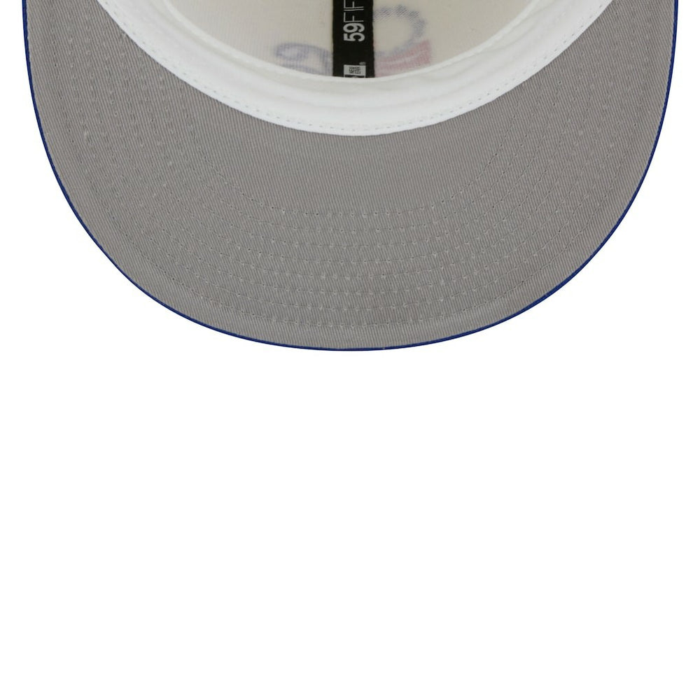 Philadelphia 76ers Piping 2-Tone 59FIFTY Fitted Hat Cream/Royal | New Era online