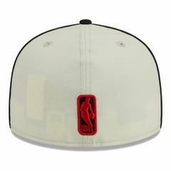 Portland Trail Blazers Piping 2-Tone 59FIFTY Fitted Hat Cream/Black | New Era for sale