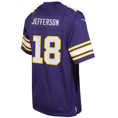 Nike Justin Jefferson Minnesota Vikings Youth Game Jersey Purple