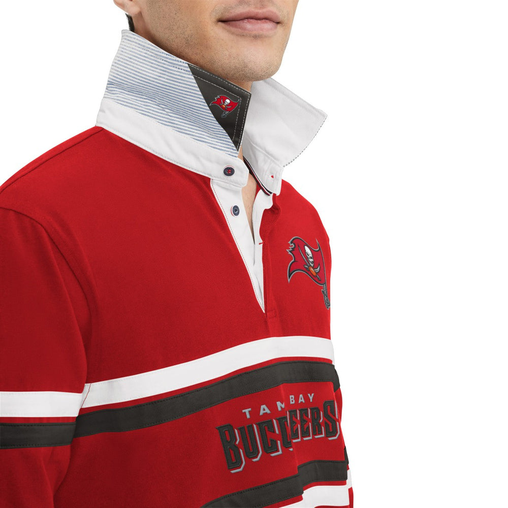 Tampa Bay Buccaneers Tommy Hilfiger Cory Varsity Rugby Long Sleeve T-Shirt Red