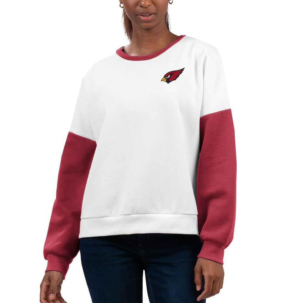 Arizona Cardinals G-III 4Her by Carl Banks Women's A-Game Pullover Sweatshirt White