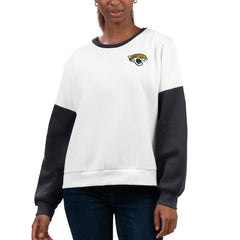 Jacksonville Jaguars G-III 4Her by Carl Banks Women's A-Game Pullover Sweatshirt White