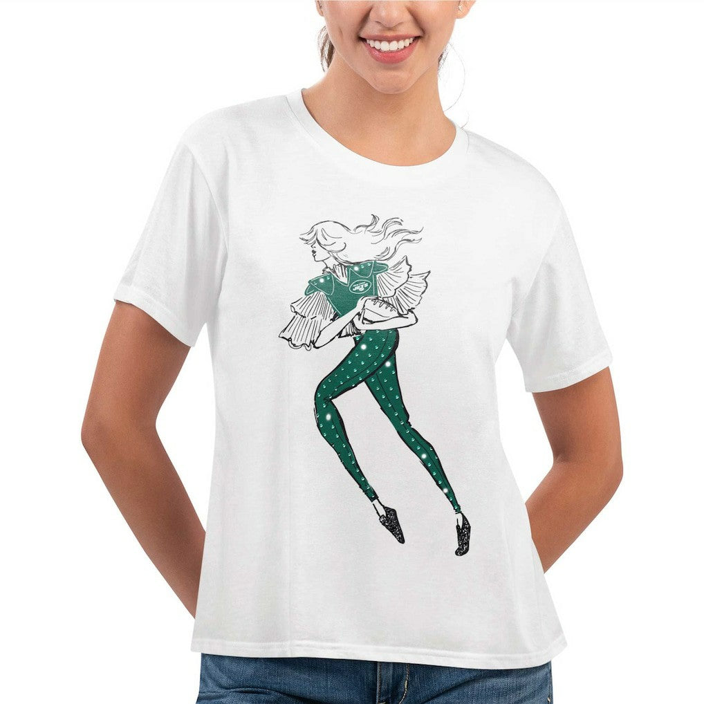 New York Jets G-III 4Her by Carl Banks Women's Play The Ball T-Shirt White
