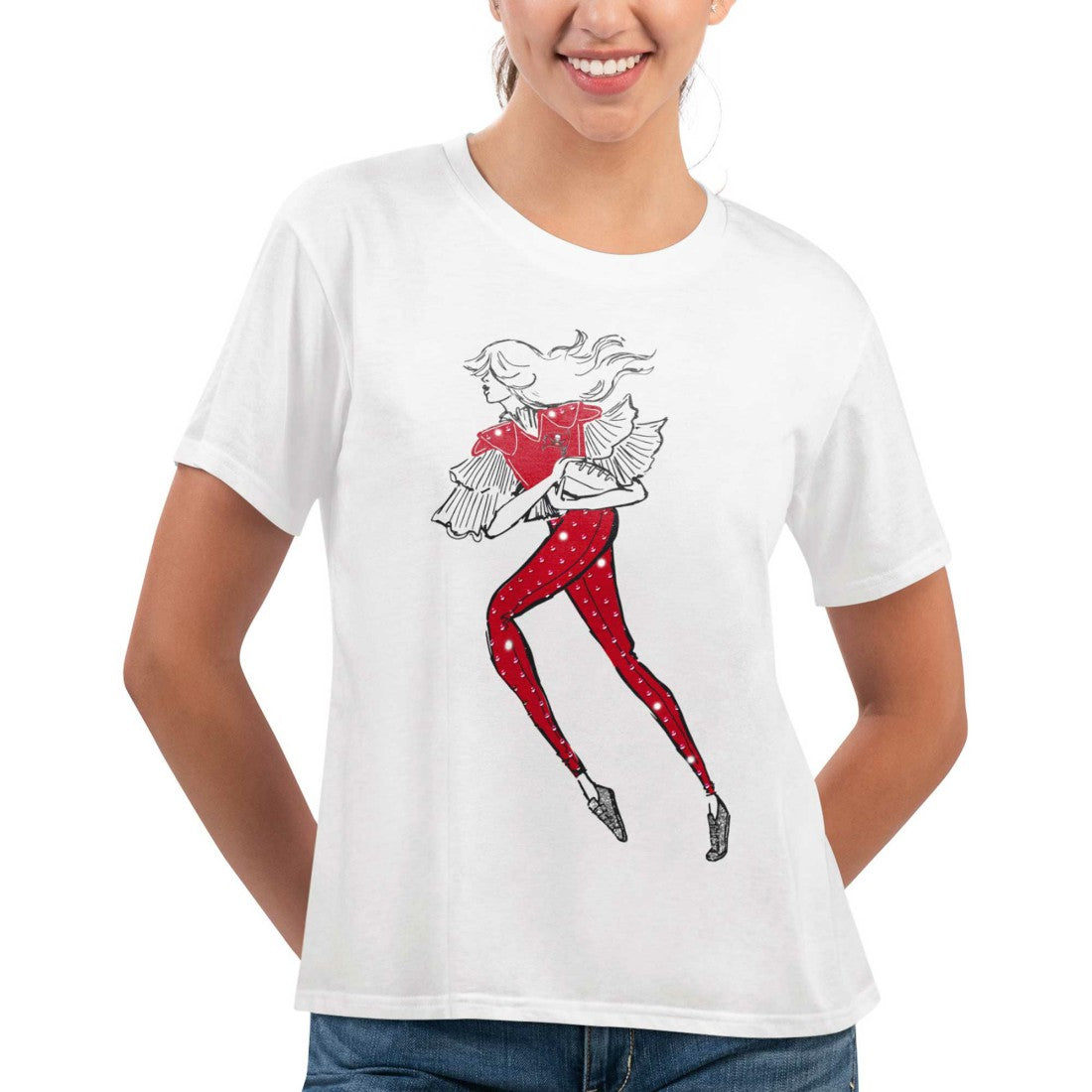 Tampa Bay Buccaneers G-III 4Her by Carl Banks Women's Play The Ball T-Shirt White