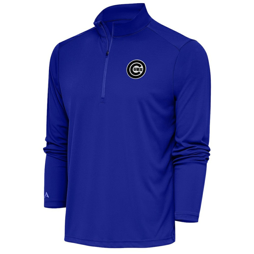 Chicago Cubs Antigua Metallic Tribute Quarter-Zip Top - Royal - MLB on Sale
