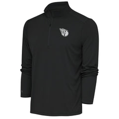 Cleveland Guardians Antigua Metallic Tribute Quarter-Zip Top - Charcoal - MLB Sale