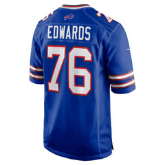 Nike David Edwards Buffalo Bills Game Jersey Royal