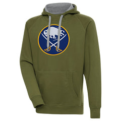 Buffalo Sabres Antigua Victory Pullover Hoodie - Olive - NHL 200069192