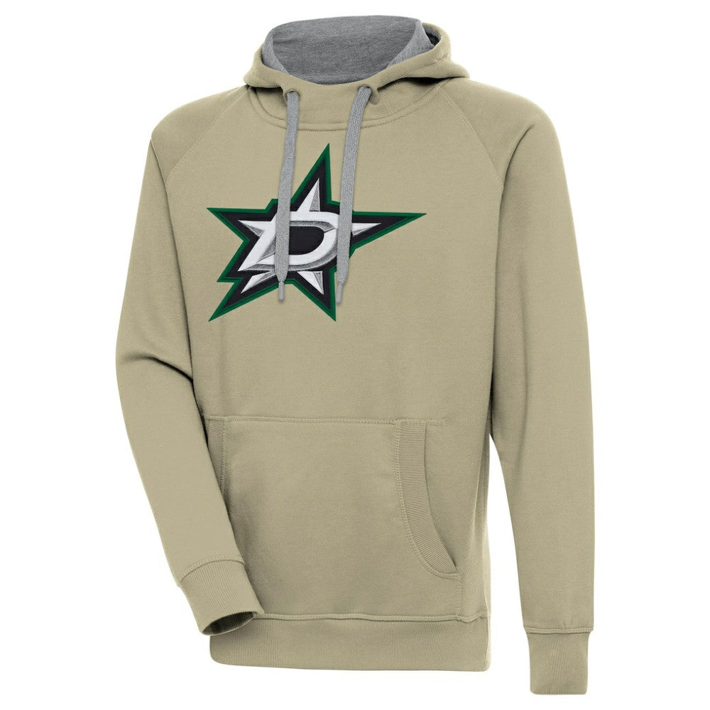 Dallas Stars Antigua Victory Pullover Hoodie - Khaki - NHL 200069215
