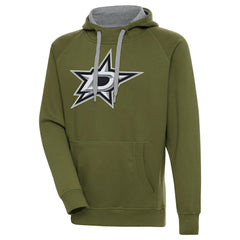 Dallas Stars Antigua Victory Pullover Hoodie - Olive - NHL 200069216