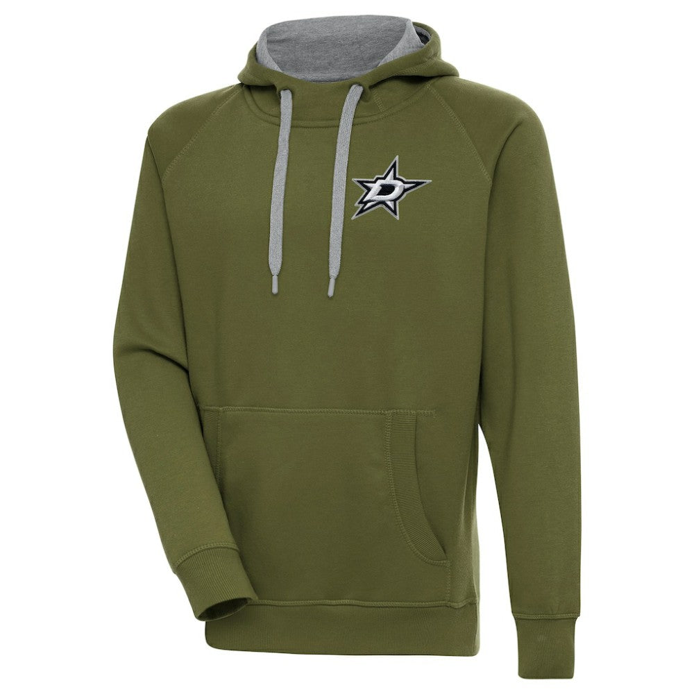 Dallas Stars Antigua Victory Pullover Hoodie - Olive - NHL 200069218