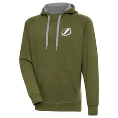 Tampa Bay Lightning Antigua Victory Pullover Hoodie - Olive - NHL 200069284