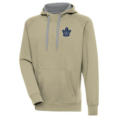 Toronto Maple Leafs Antigua Victory Pullover Hoodie - Khaki - NHL 200069287