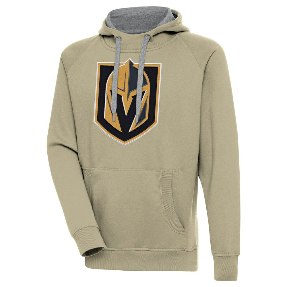 Vegas Golden Knights Antigua Victory Pullover Hoodie - Khaki - NHL 200069293