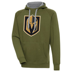 Vegas Golden Knights Antigua Victory Pullover Hoodie - Olive - NHL 200069294