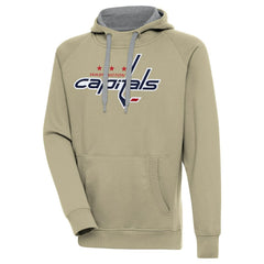 Washington Capitals Antigua Victory Pullover Hoodie - Khaki - NHL 200069297