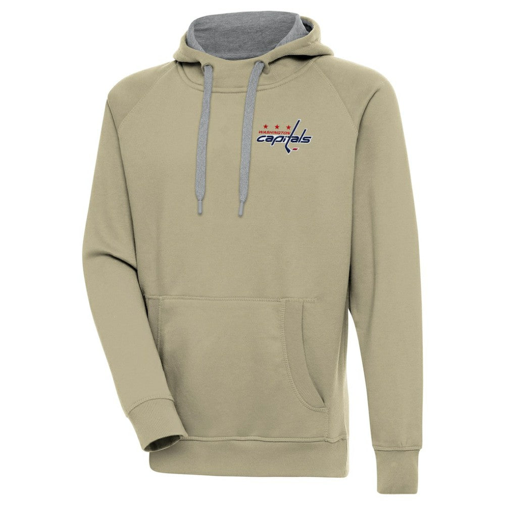 Washington Capitals Antigua Victory Pullover Hoodie - Khaki - NHL 200069299