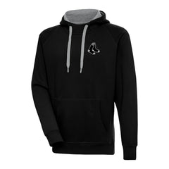 Boston Red Sox Antigua Metallic Victory Pullover Hoodie - Black - MLB Discount