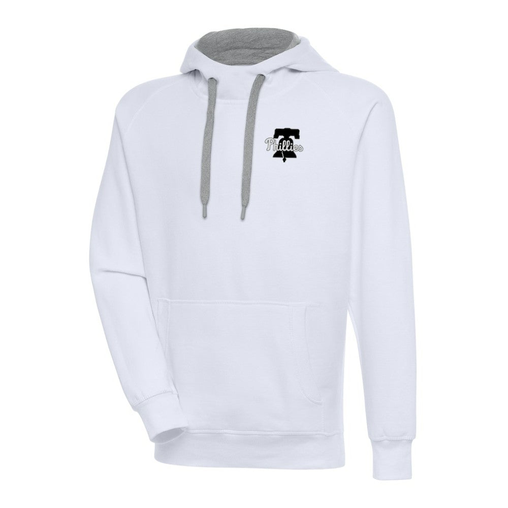 Philadelphia Phillies Antigua Metallic Victory Pullover Hoodie - White - MLB Discount