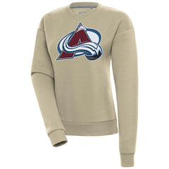 Colorado Avalanche Antigua Women's Victory Pullover Sweatshirt - Khaki - NHL 200070115