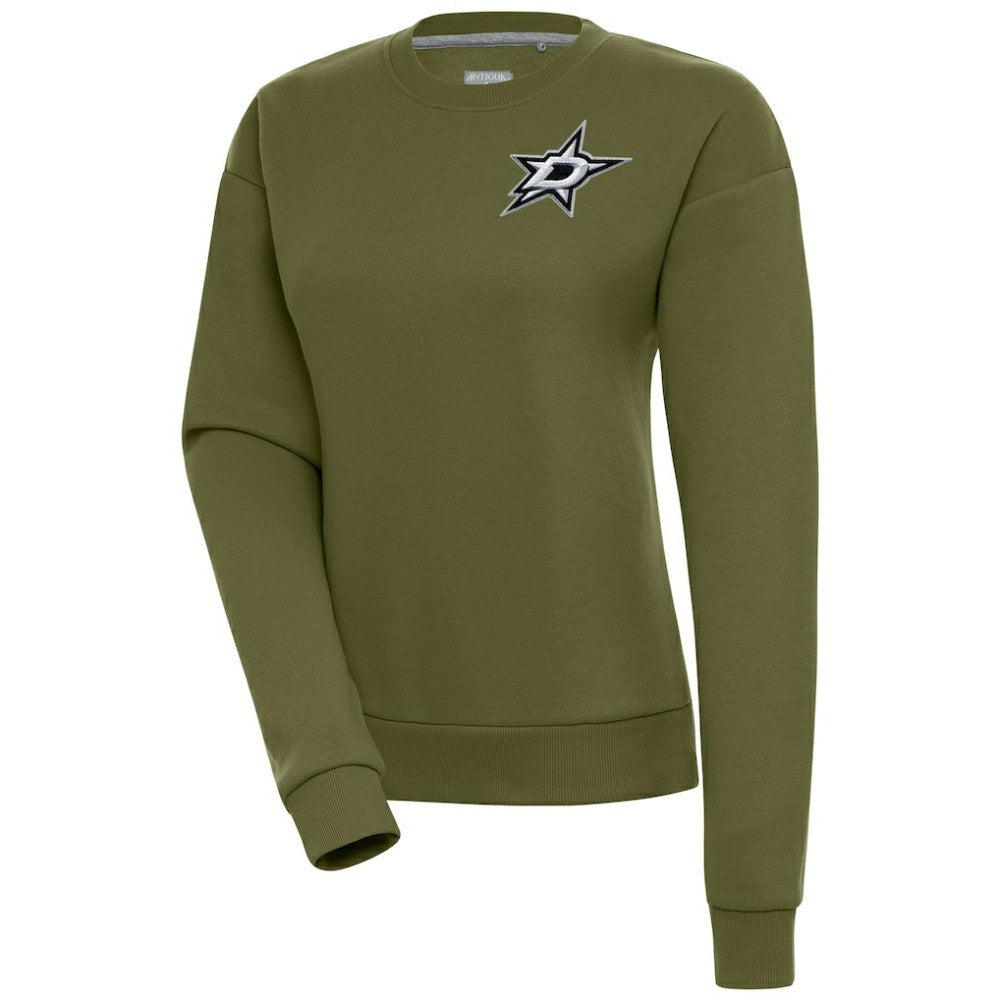 Dallas Stars Antigua Women's Victory Pullover Sweatshirt - Olive - NHL 200070126