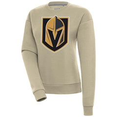 Vegas Golden Knights Antigua Women's Victory Pullover Sweatshirt - Khaki - NHL 200070201