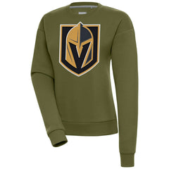 Vegas Golden Knights Antigua Women's Victory Pullover Sweatshirt - Olive - NHL 200070202