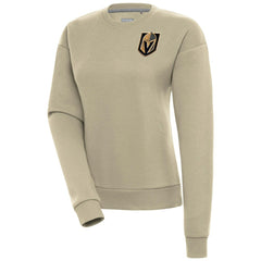 Vegas Golden Knights Antigua Women's Victory Pullover Sweatshirt - Khaki - NHL 200070203