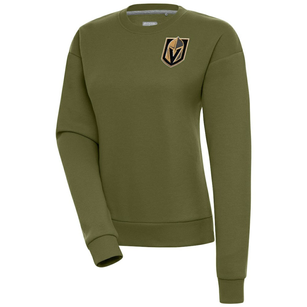 Vegas Golden Knights Antigua Women's Victory Pullover Sweatshirt - Olive - NHL 200070204