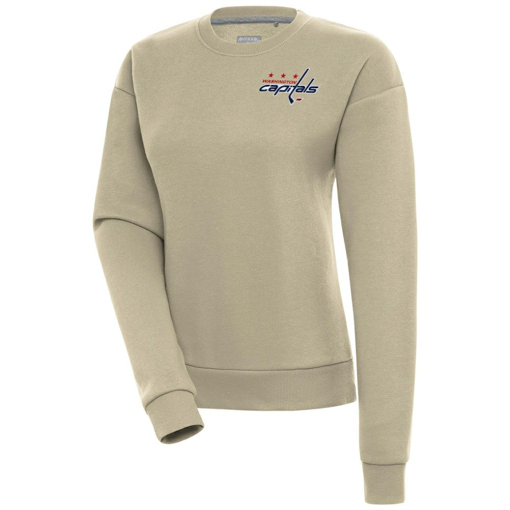 Washington Capitals Antigua Women's Victory Pullover Sweatshirt - Khaki - NHL 200070207