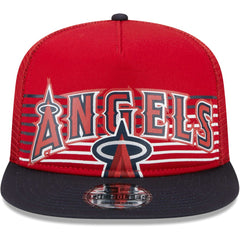 Los Angeles Angels New Era Speed Golfer Trucker Snapback Hat - Red - New Era Lifestyle