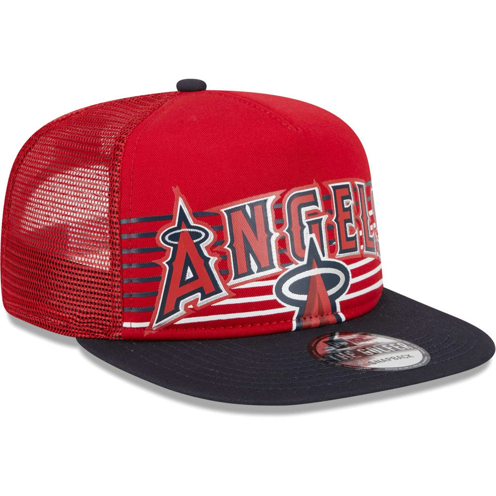 Los Angeles Angels New Era Speed Golfer Trucker Snapback Hat - Red - New Era Lifestyle