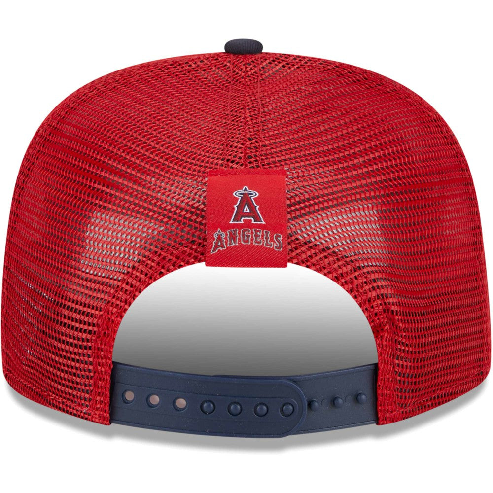 Los Angeles Angels New Era Speed Golfer Trucker Snapback Hat - Red - New Era Lifestyle