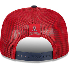 Los Angeles Angels New Era Speed Golfer Trucker Snapback Hat - Red - New Era Lifestyle